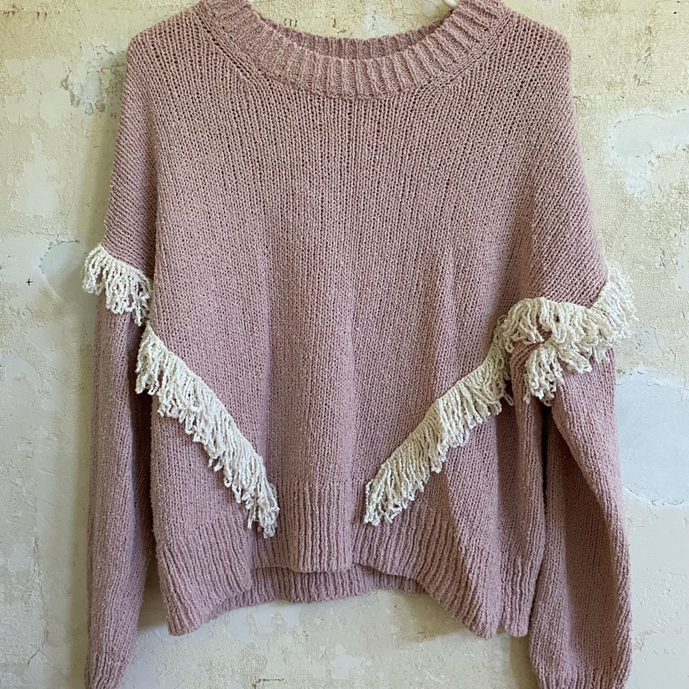 Madewell Montford Fringe sweater